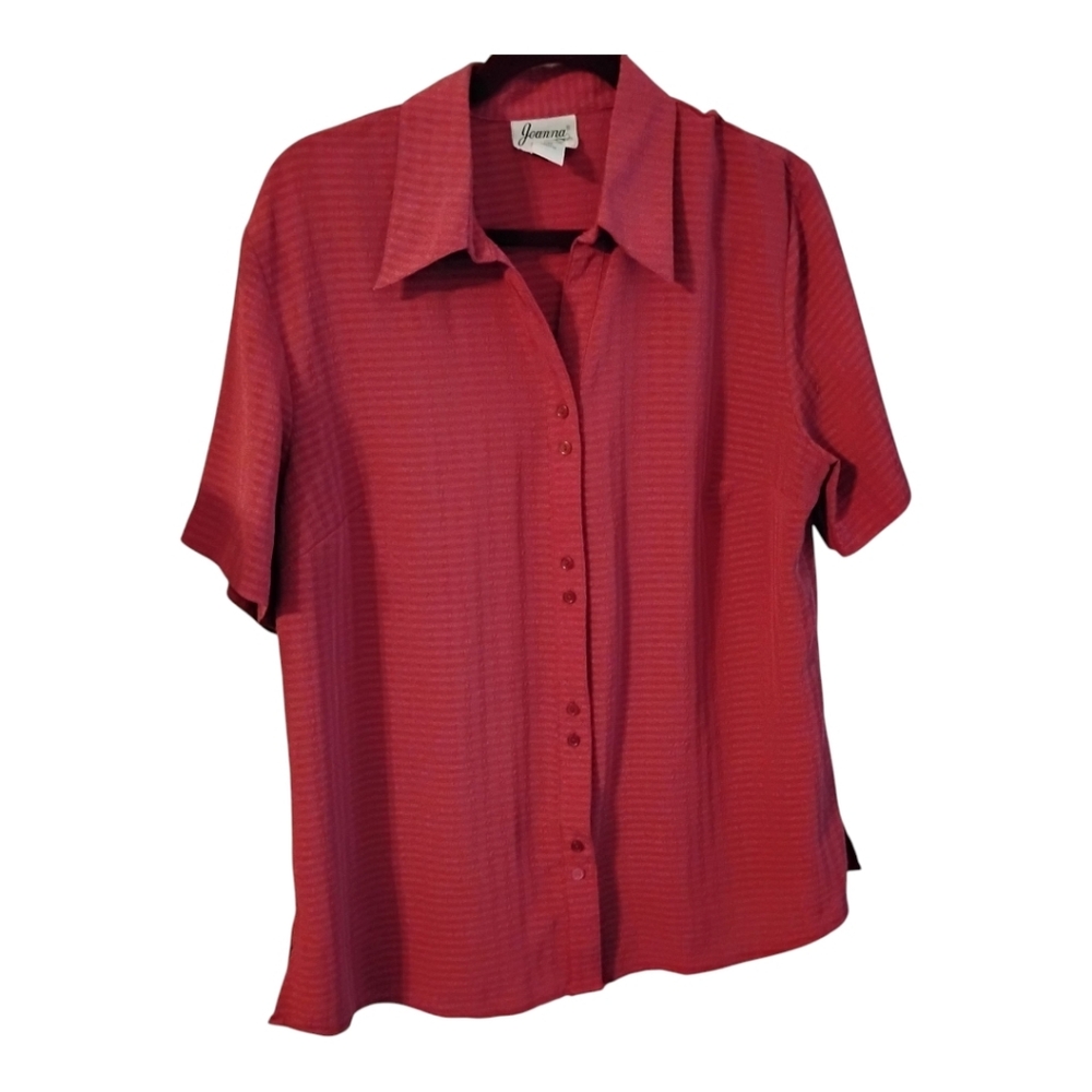 Joanna Blouse, Mauve, Women's Size Large, Polyester, Pre-owned